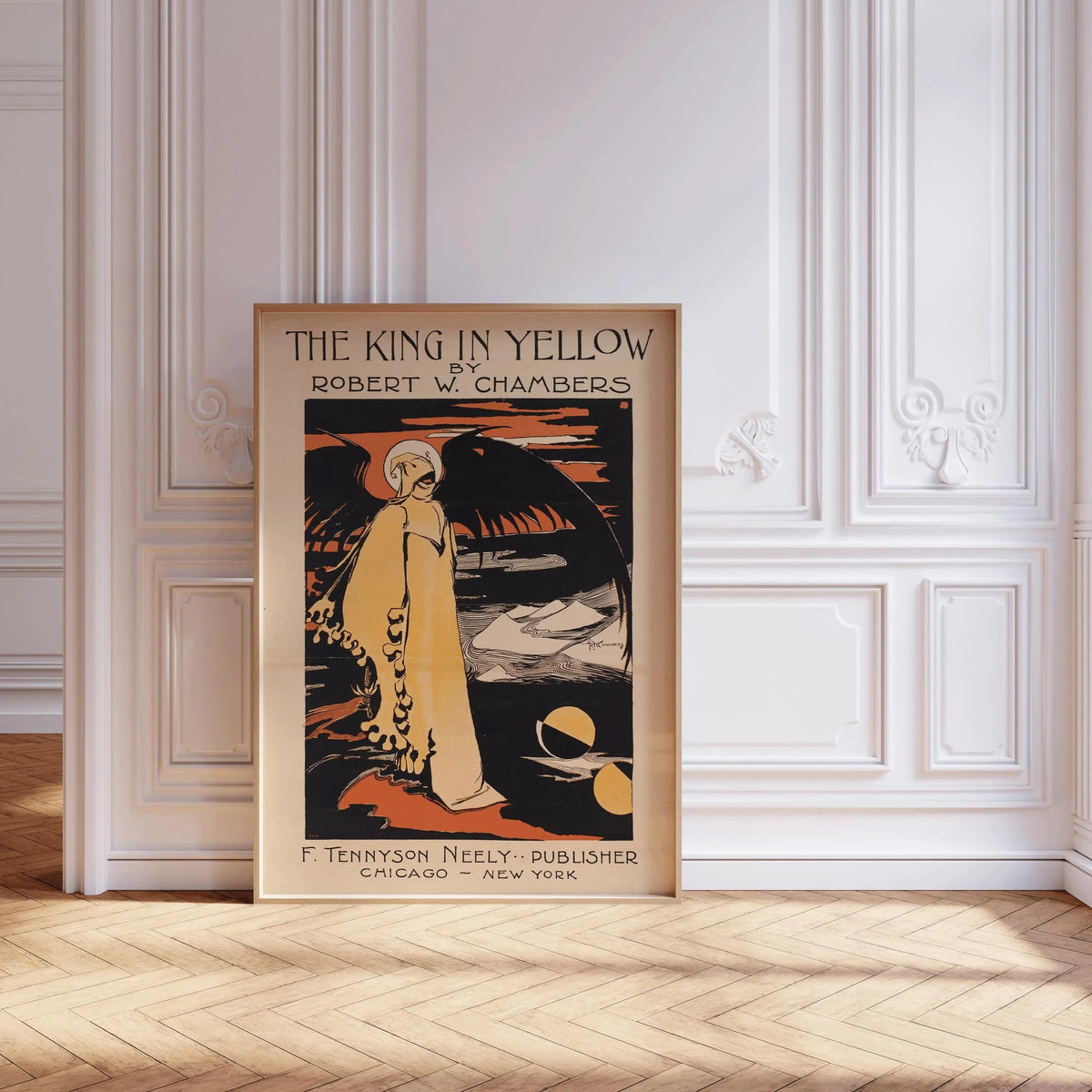 Impression Art Nouveau Le Roi en Jaune : Horreur Gothique, Dark Academia