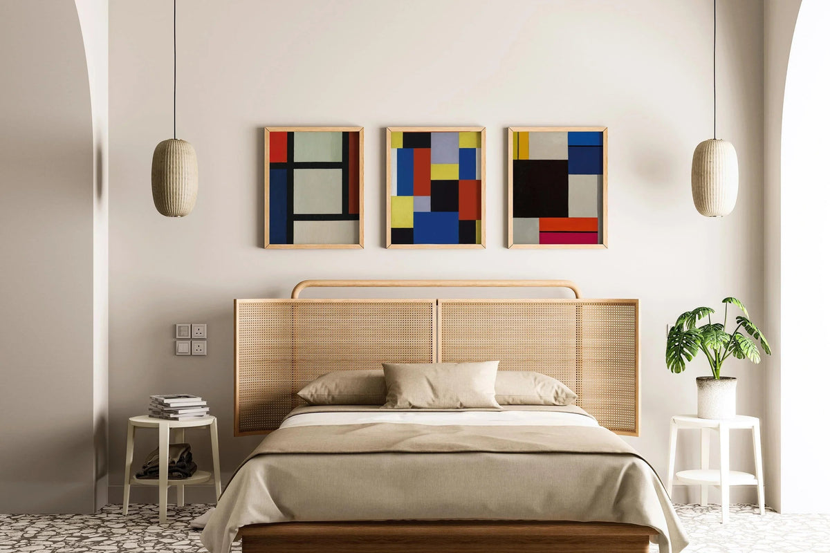Theo van Doesburg - Colourblock Compositions || Vintage Dadaism Midcentury Modern Art (Available Frame or unframed)