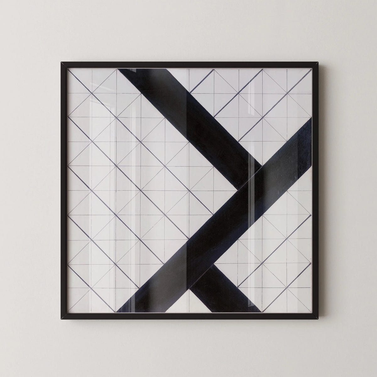 Theo van Doesburg Counter-Composition VI Print: Bauhaus Modern Art (Framed Available)