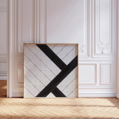 Theo van Doesburg Counter-Composition VI Print: Bauhaus Modern Art (Framed Available)