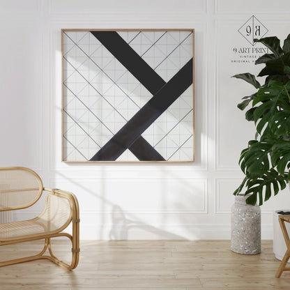 Theo van Doesburg Counter-Composition VI Print: Bauhaus Modern Art (Framed Available)