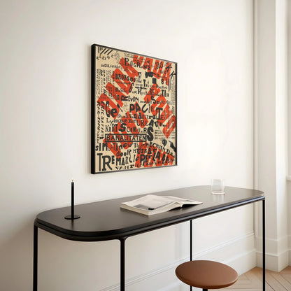 Theo Van Doesburg Dada Art Print: Mid-Century Modern Abstract Poster