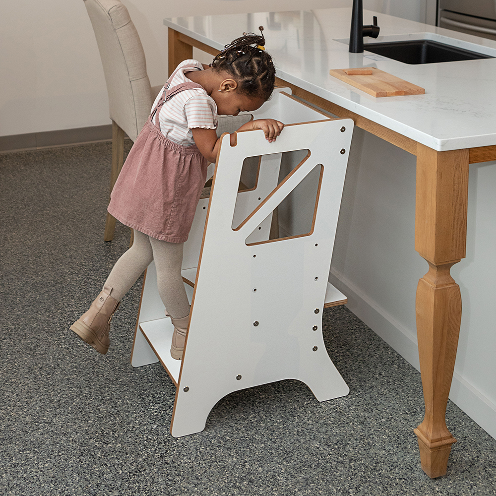 Évolutive wooden learning tower for children - The Mini Chef