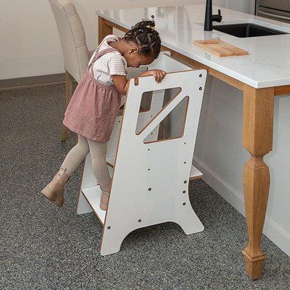 Évolutive wooden learning tower for children - The Mini Chef