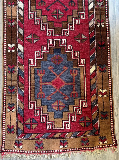 Turkish Malatya Runner Rug | 2' 9" x 10' 2"