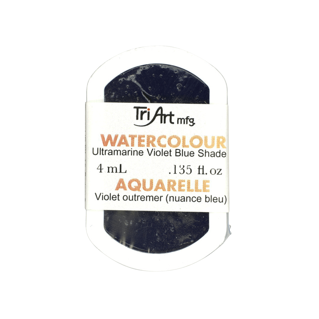 Aquarelle en godet Tri-Art – Bleu violet outremer – 4 ml