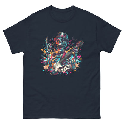 T-shirt classique unisexe Skelton Rock n Roll