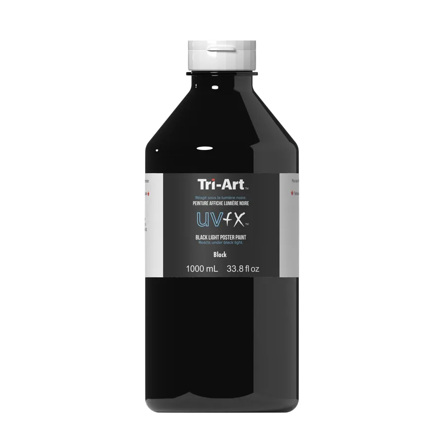 Peinture Affiche Lumière Noire UVFX - Noir
