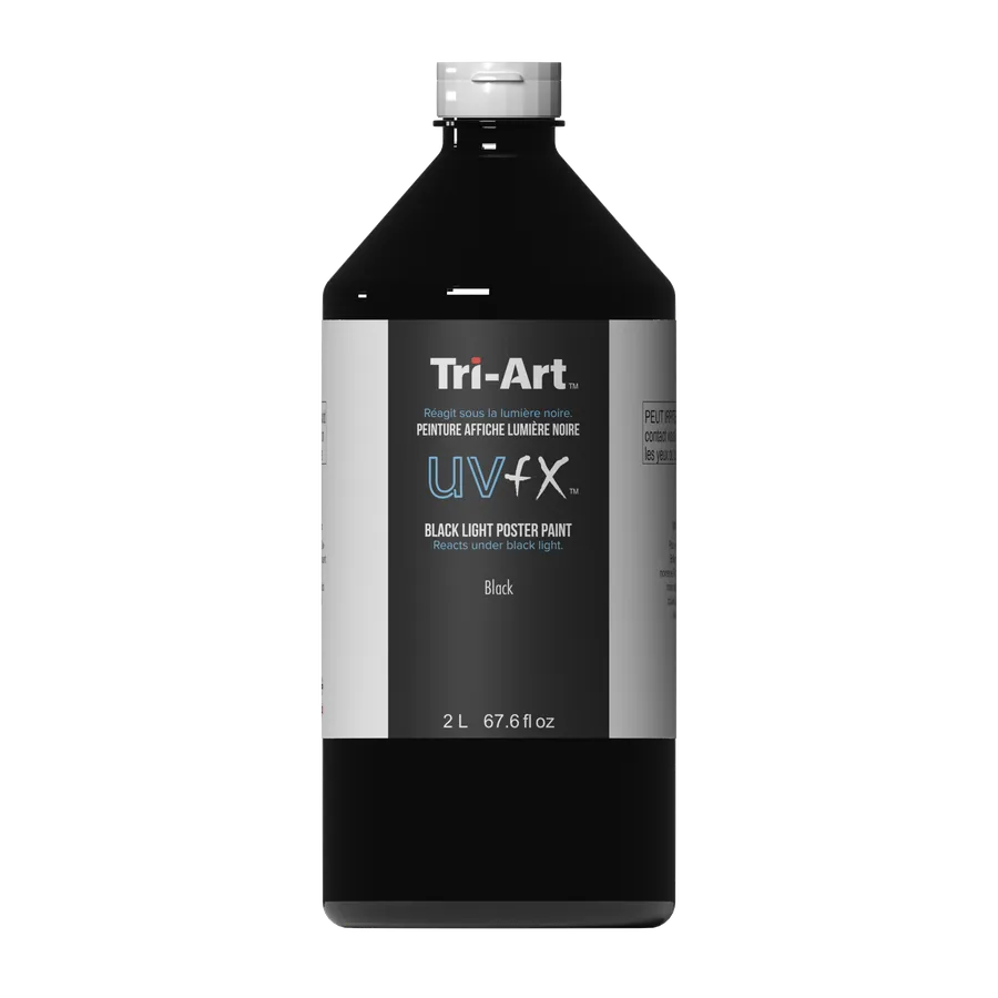 Peinture Affiche Lumière Noire UVFX - Noir