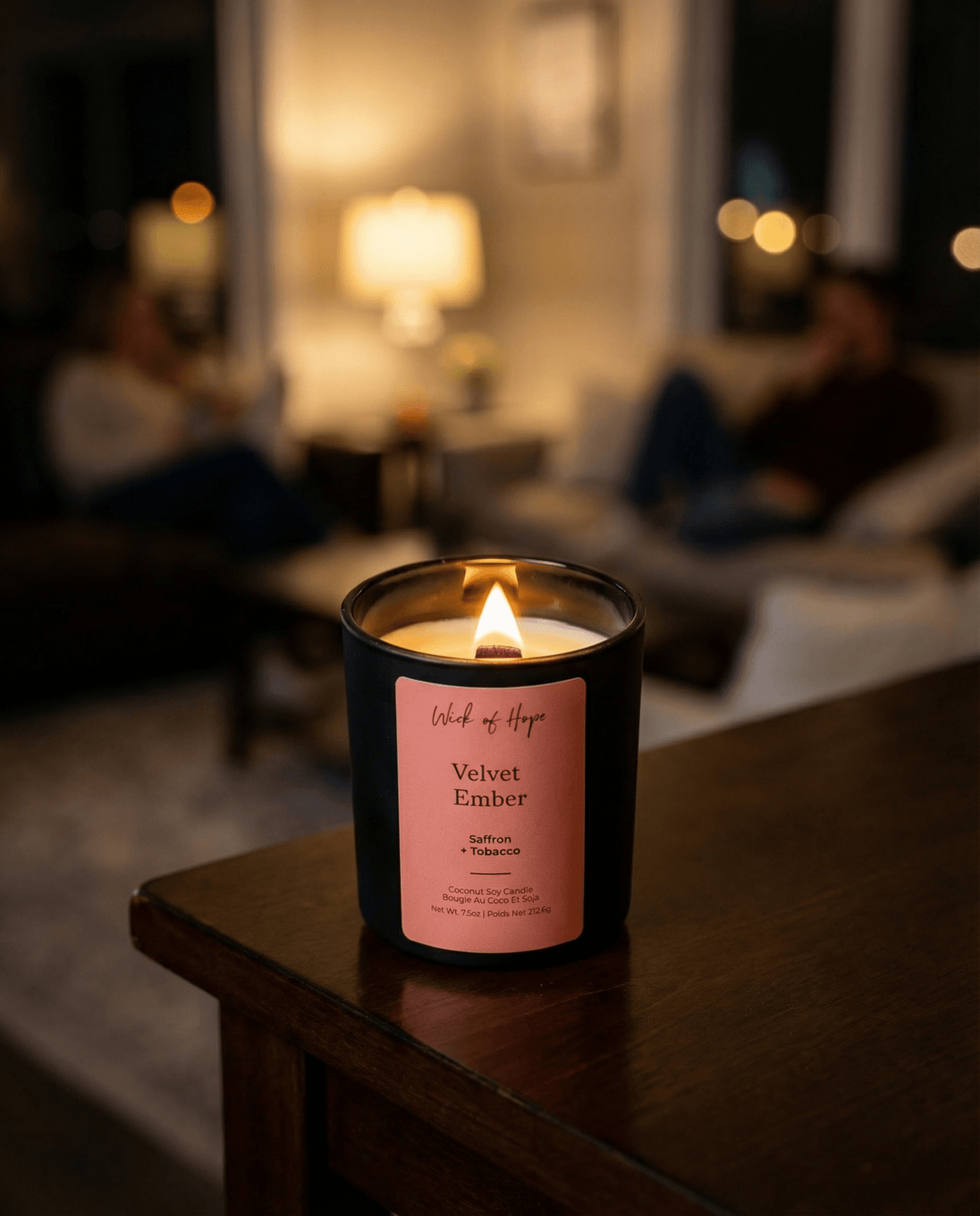 Bougie Velvet Ember | Safran + Tabac