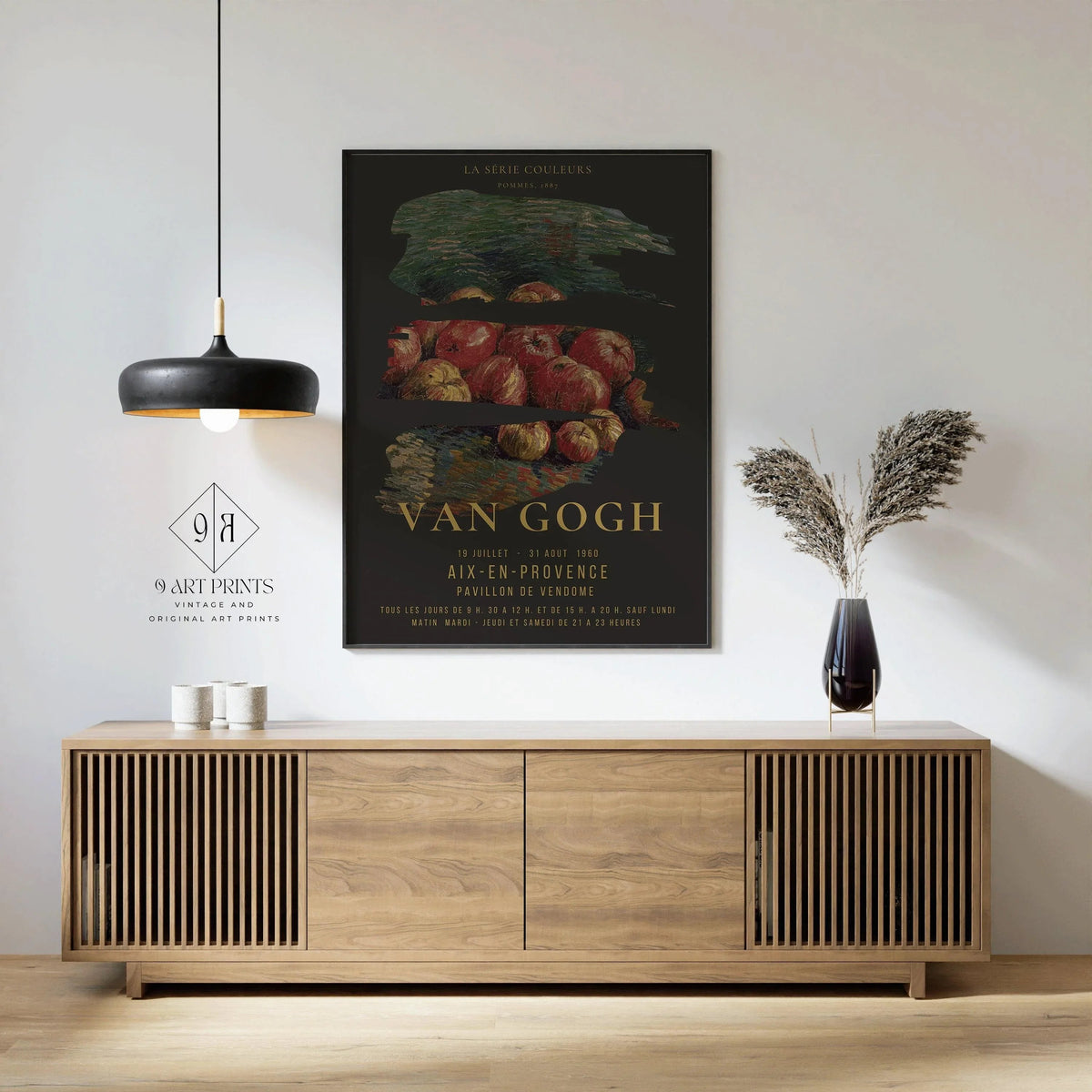 Vincent Van Gogh - Apples | Iconic Classic Impressionist Exhibition Poster Fine Art Print (available handframed or unframed)