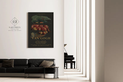 Vincent Van Gogh - Apples | Iconic Classic Impressionist Exhibition Poster Fine Art Print (available handframed or unframed)