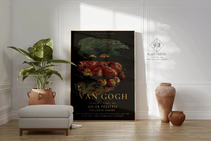 Vincent Van Gogh - Apples | Iconic Classic Impressionist Exhibition Poster Fine Art Print (available handframed or unframed)