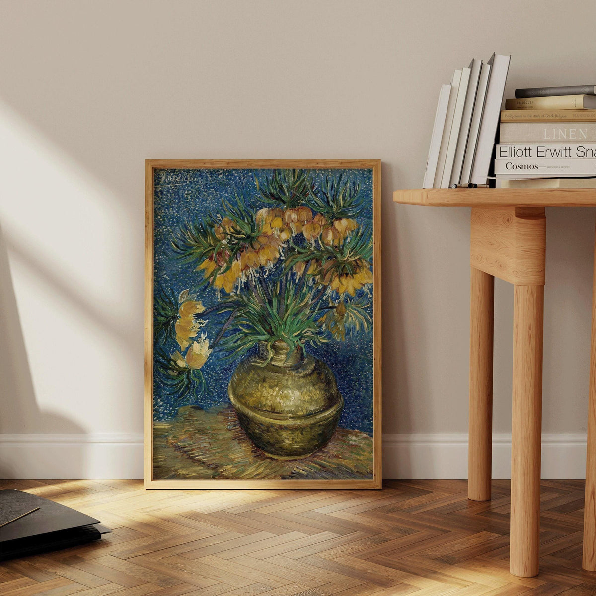Van Gogh Imperial Fritillaries Print: Giclee Fine Art, Handframed Option