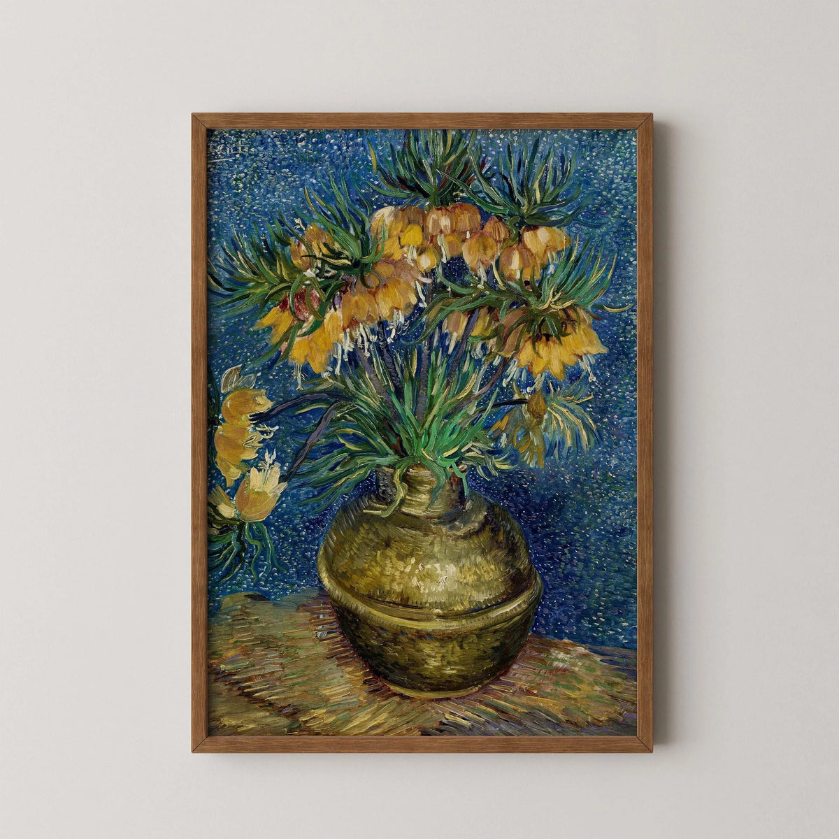 Van Gogh Imperial Fritillaries Print: Giclee Fine Art, Handframed Option