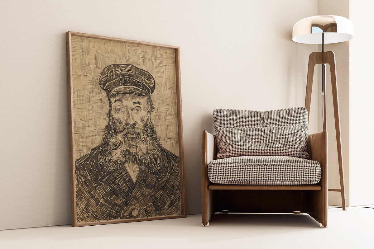Van Gogh Postman Print: Impressionist Fine Art, Giclee on Hahnemuhle Paper