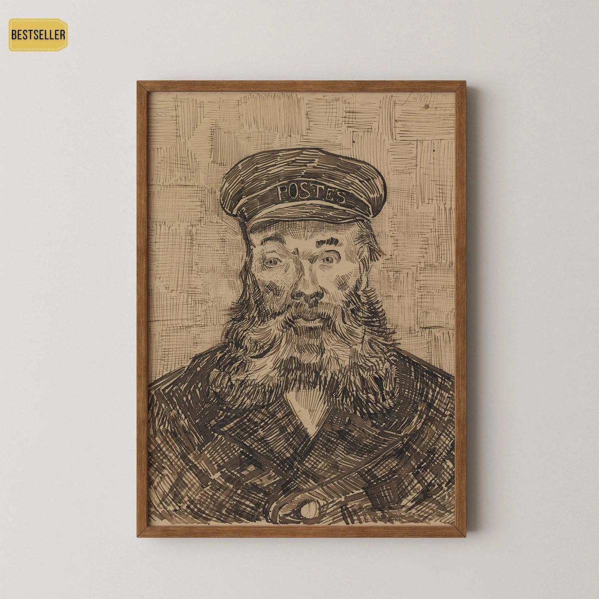 Van Gogh Postman Print: Impressionist Fine Art, Giclee on Hahnemuhle Paper
