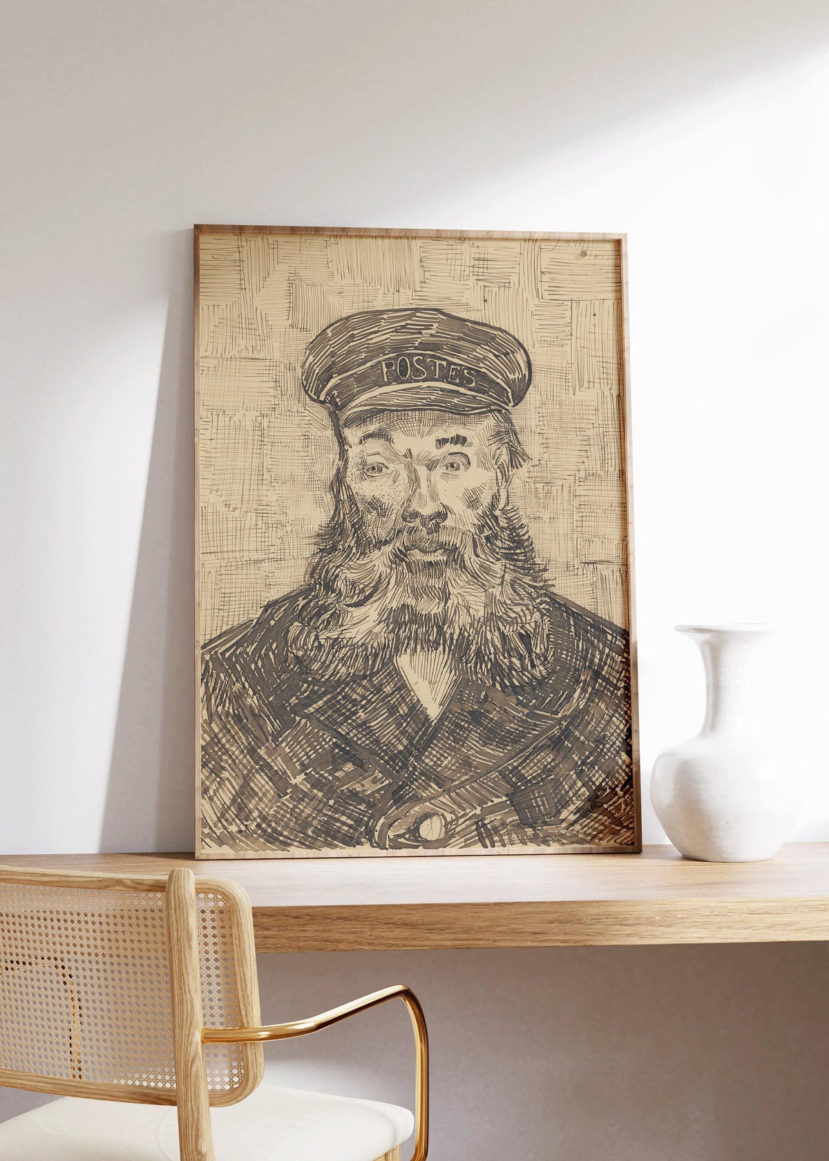 Van Gogh Postman Print: Impressionist Fine Art, Giclee on Hahnemuhle Paper