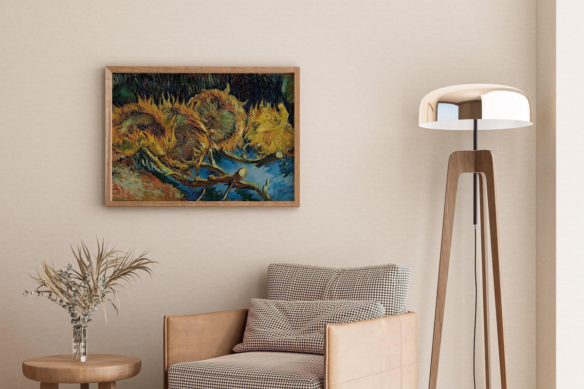 Van Gogh Sunflowers Art Print: Giclee Fine Art, Handframed Option