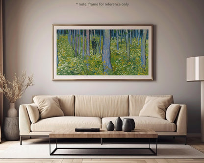 Van Gogh Undergrowth Art Print: Impressionist Forest Scene