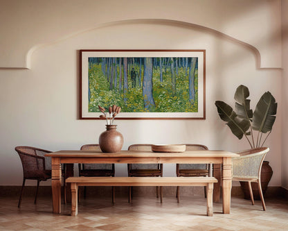 Van Gogh Undergrowth Art Print: Impressionist Forest Scene