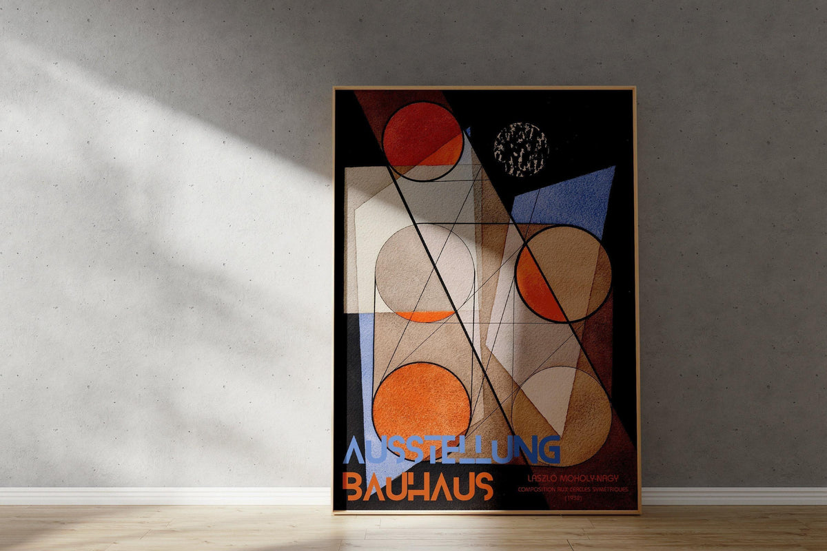 Bauhaus Exhibition Poster: L√°szl√≥ Moholy-Nagy Geometric Art Print