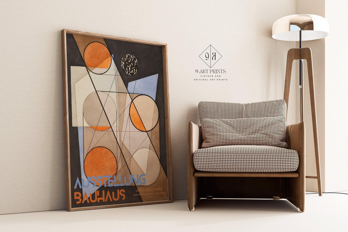Bauhaus Exhibition Poster: L√°szl√≥ Moholy-Nagy Geometric Art Print