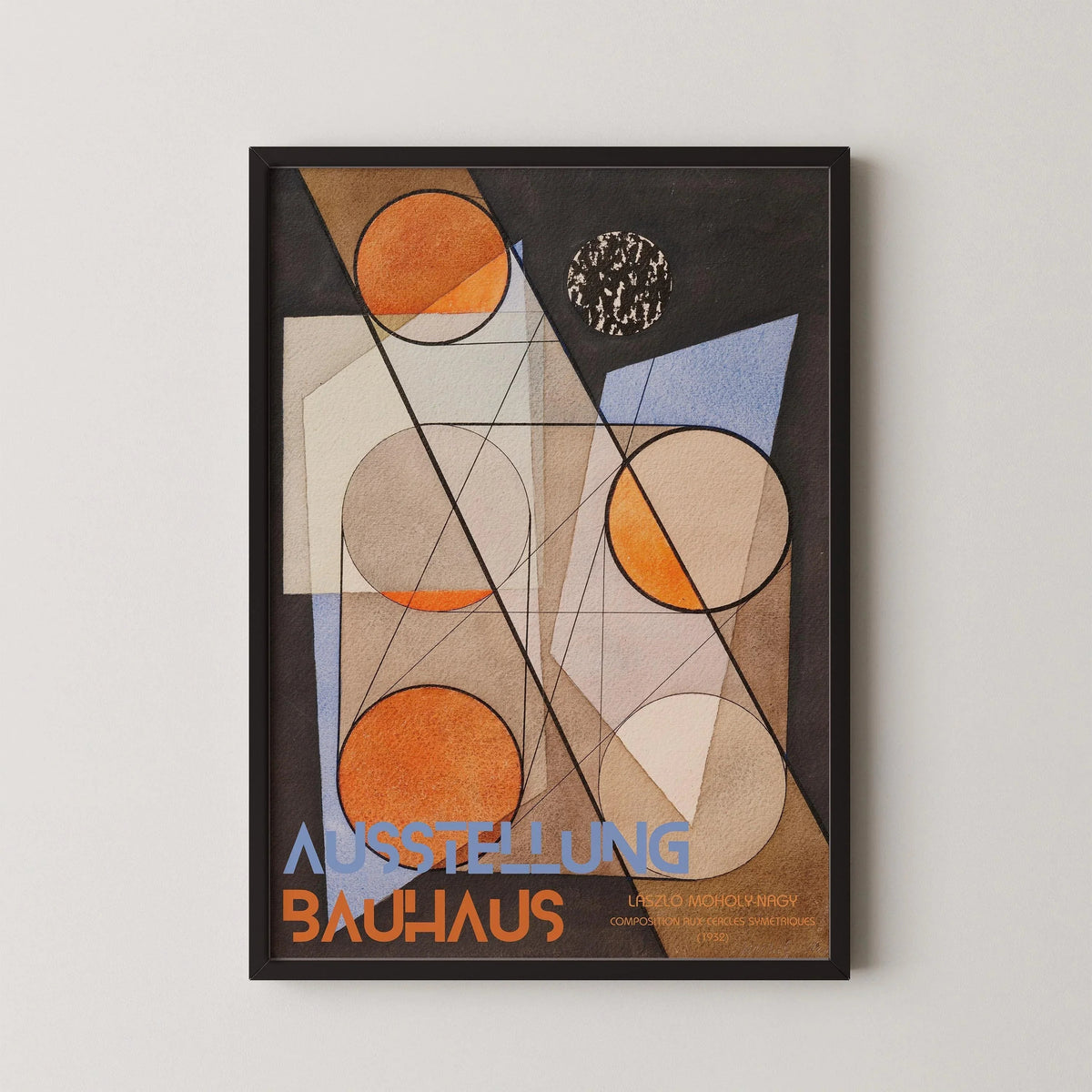 Bauhaus Exhibition Poster: L√°szl√≥ Moholy-Nagy Geometric Art Print