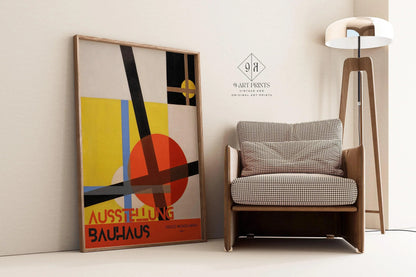 Vintage Bauhaus Exhibition Poster: L√°szl√≥ Moholy-Nagy Giclee Print