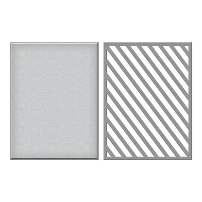 Matrices de découpe gravées pour fond Super Stripes