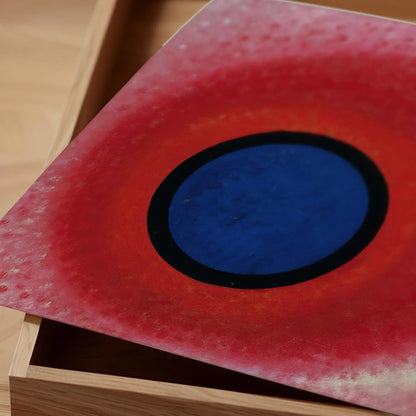 Kandinsky Bauhaus Print: Blue Circle, Mid-Century Modern Giclee Art