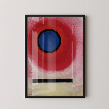 Kandinsky Bauhaus Print: Blue Circle, Mid-Century Modern Giclee Art