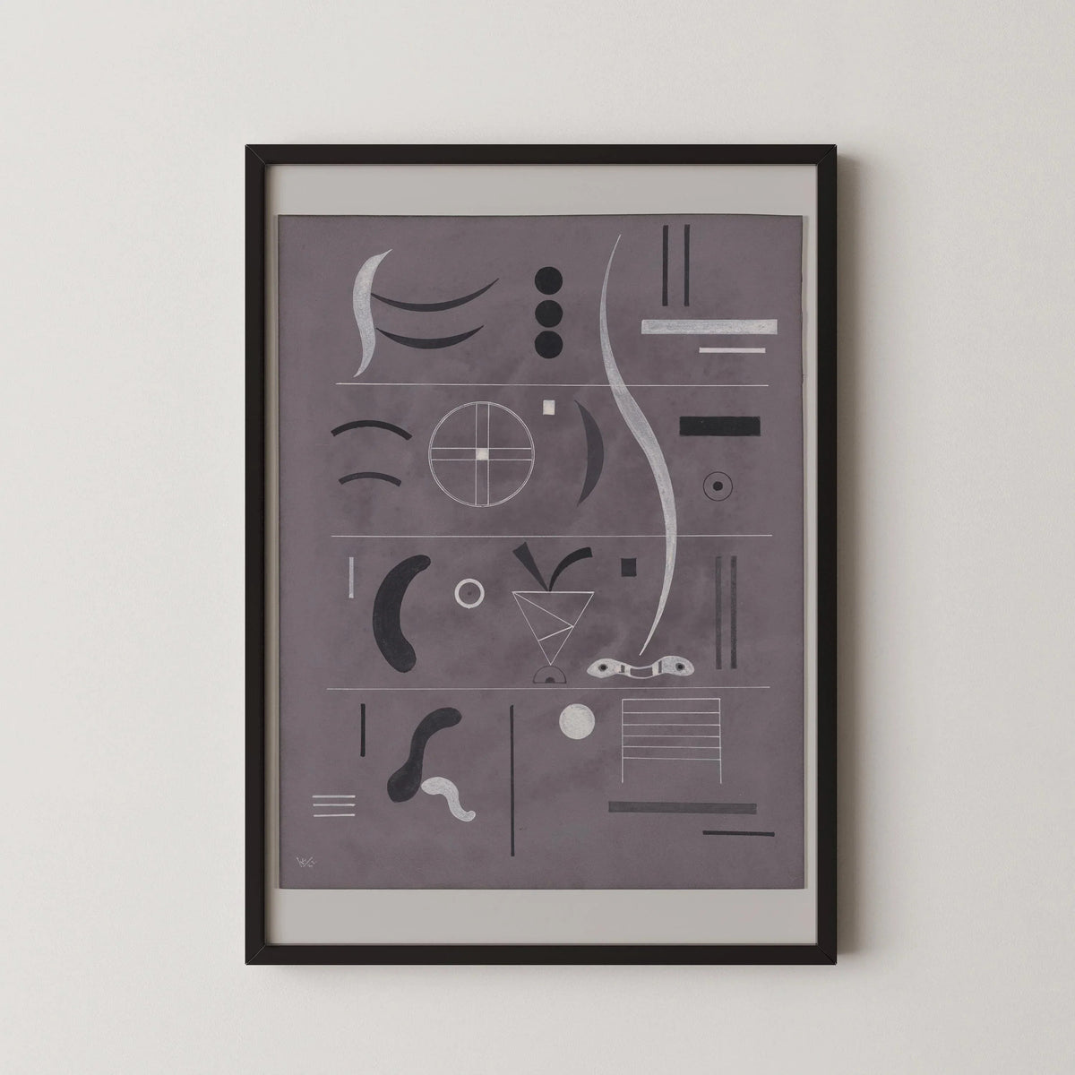 Kandinsky Bauhaus Art Print: Mid-Century Modern Giclee on German Etching Paper