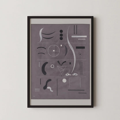 Kandinsky Bauhaus Art Print: Mid-Century Modern Giclee on German Etching Paper