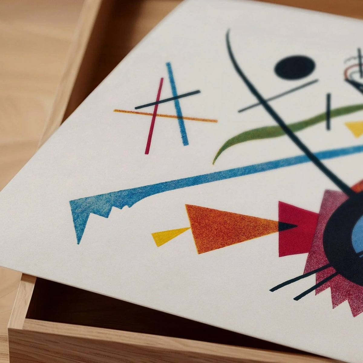 Kandinsky Bauhaus Art Print: Violet Abstract Giclee