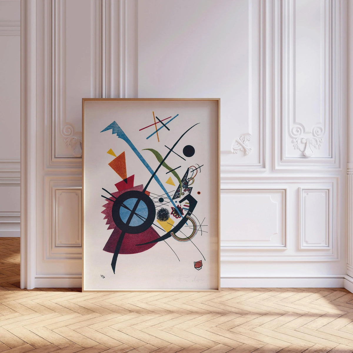 Kandinsky Bauhaus Art Print: Violet Abstract Giclee