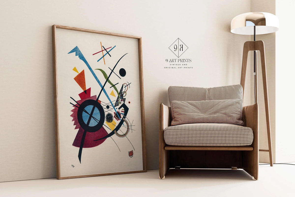 Kandinsky Bauhaus Art Print: Violet Abstract Giclee