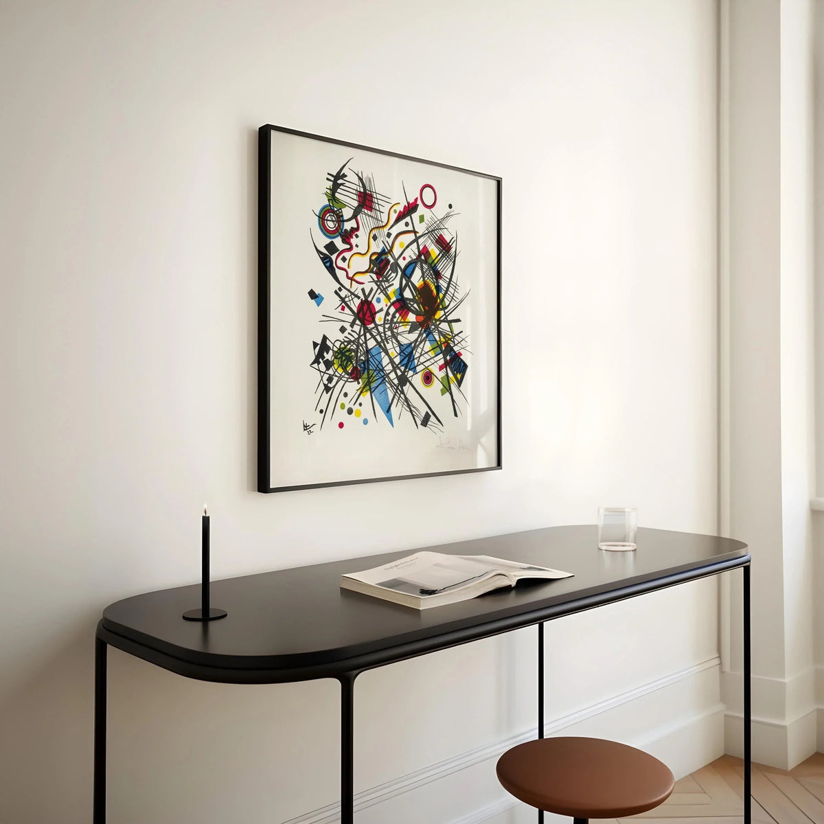 Kandinsky Bauhaus Giclee Print: Mid-Century Modern Art (Available Framed)