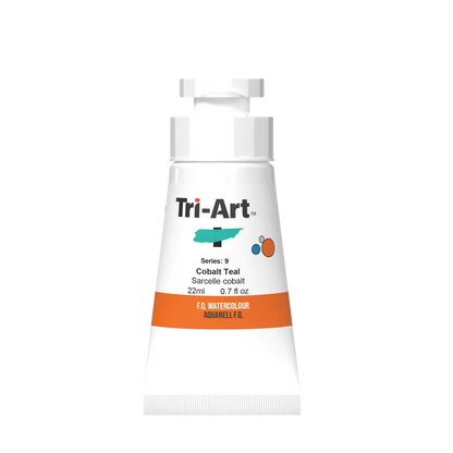 Aquarelles Tri-Art - Bleu sarcelle cobalt