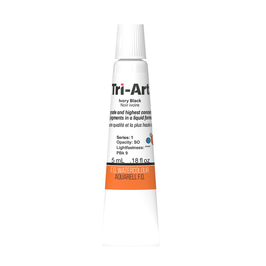 Tri-Art Water Colours - Ivory Black