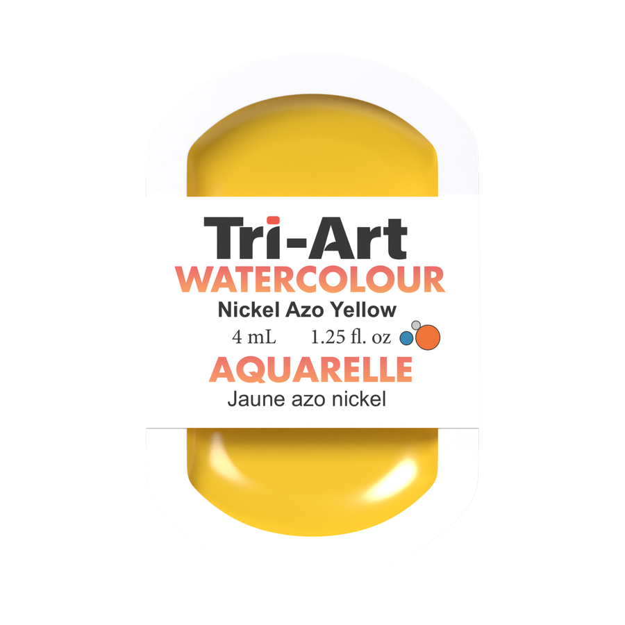 Godets d'aquarelle Tri-Art - Jaune Azo Nickel - 4 ml