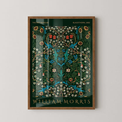 William Morris Blackthorne Print: Vintage Botanical Art, Giclee Paper