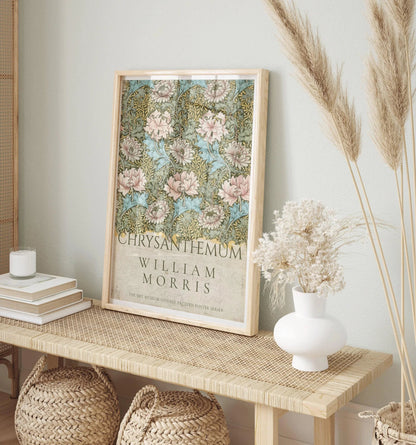 William Morris Chrysanthemum Print: Vintage Botanical Art Giclee