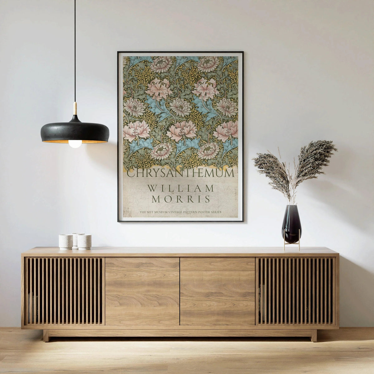 William Morris Chrysanthemum Print: Vintage Botanical Art Giclee