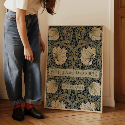 William Morris Pimpernel Art Print: Vintage Botanical Giclee Poster