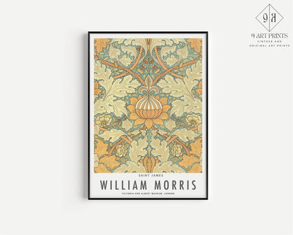 William Morris St. James Print: Vintage Botanical Art Poster