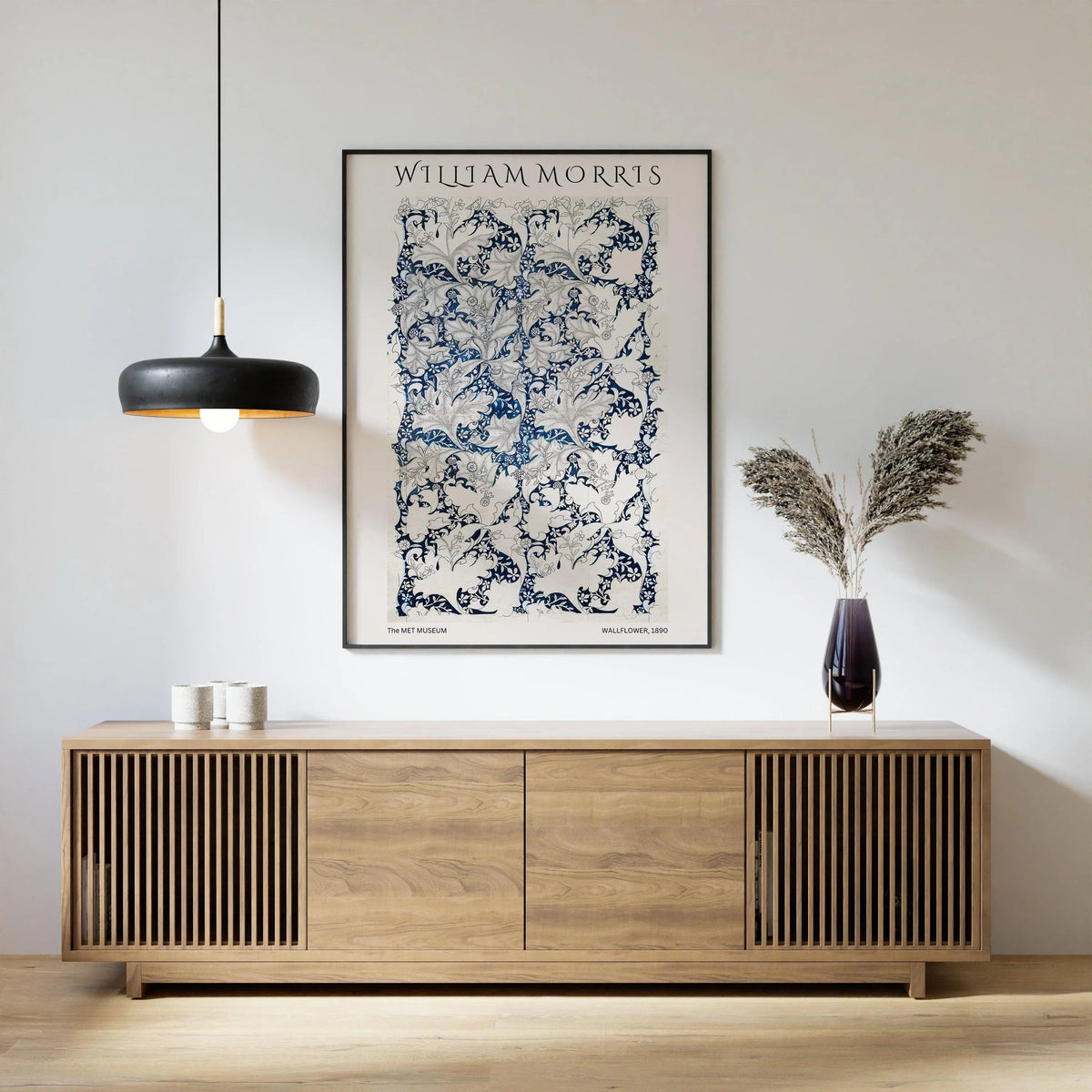 William Morris Wallflower Art Print: Vintage Botanical Poster
