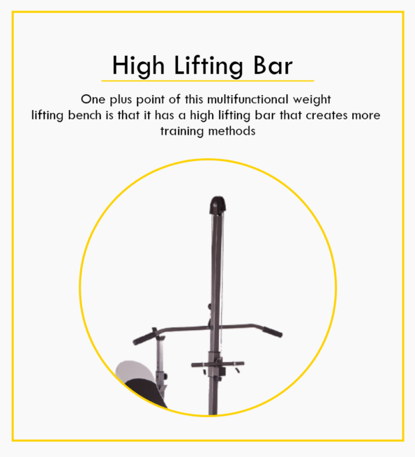 Banc de musculation réglable avec des ensembles de poids