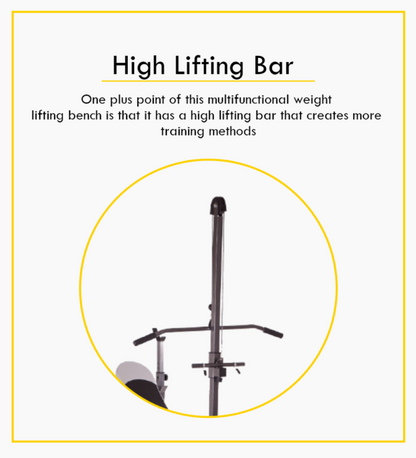 Banc de musculation réglable avec des ensembles de poids