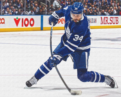 Auston Matthews Slapshot Toronto Hockey NHL Licensed Canvas